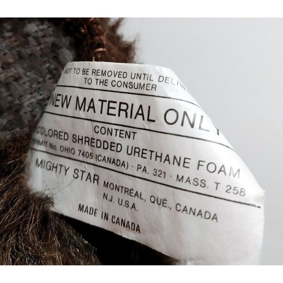 Mighty Star Vintage  Raccoon Puppet Plush 14" Stuffed Animal Hand Puppet - Picture 4 of 4